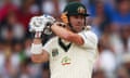 Australia's David Warner shows is attacking flair after being promoted to open the second innings
