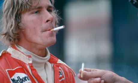 James Hunt's training regime was essentially confined to 'champagne and Marlboros and shagging'