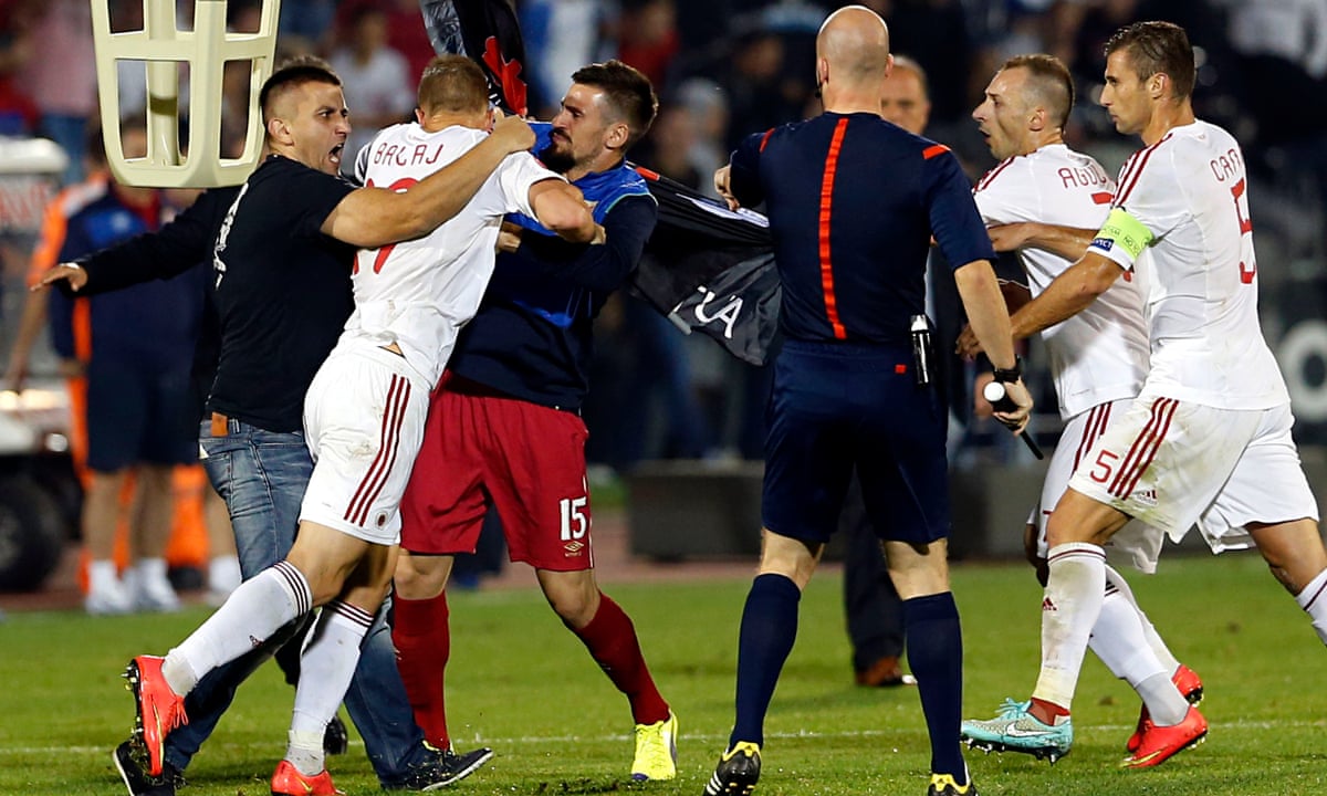 Uefa awards Serbia Euro 2016 win over Albania but deducts three points
