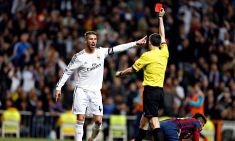 Real Madrid's appeal over Sergio Ramos's Barcelona red card is rejected | Real Madrid | The Guardian