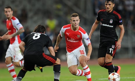 Jack Wilshere played on Tuesday in Arsenal's Champions League draw with Besiktas.