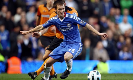 Josh McEachran in a rare outing for Chelsea. The midfielder has just gone out on loan to Vitesse in 