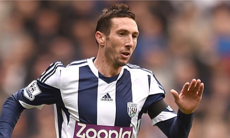 Morgan Amalfitano prefers to play just behind the striker although West Brom used him on the right.