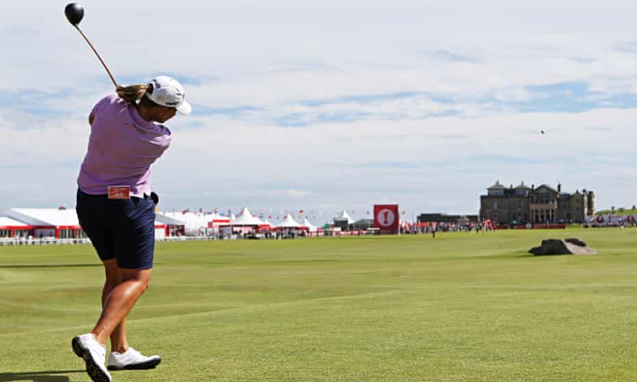 Angela Stanford, of the US, during the second roundof the 2013 Women's British Open at St Andrews.