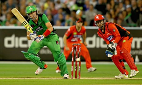 Kevin Pietersen plays a shot for Melbourne Stars