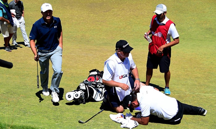 Jason Day's participation at US Open in doubt after collapsing at 9th hole | US Open Golf 2015 | The Guardian