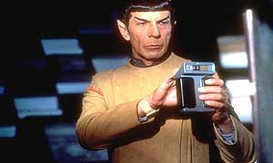 Mr Spock with his tricorder