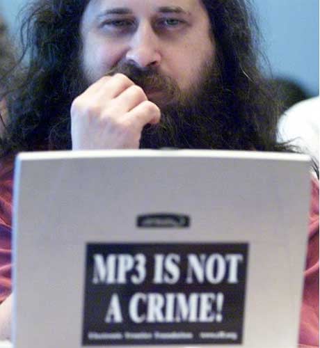 Richard Stallman, creator of the GNU computer operating system