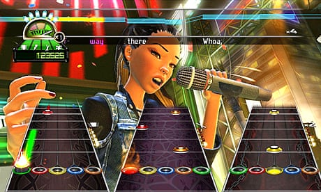 Guitar Hero set. 1 Drum, 2 Guitar, 1 Microphone, Video Gaming