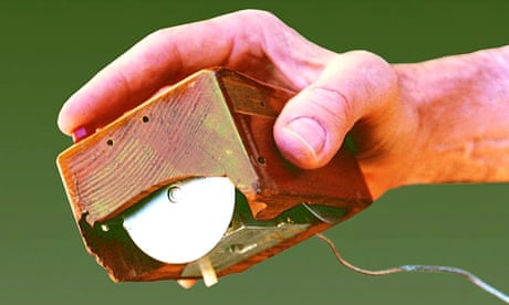 Prototype computer mouse from 1968