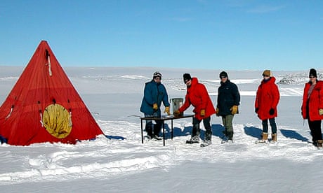 Staff at Casey scientific research base in Antarctica