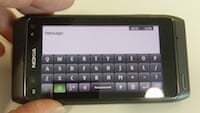 N8 texting side view