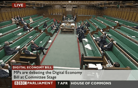 The Commons debates the Digital Economy bill, April 2010