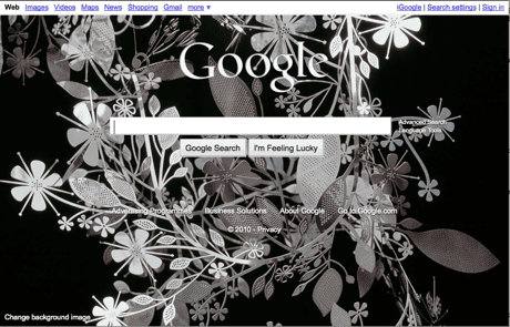 google s front page gets an image are