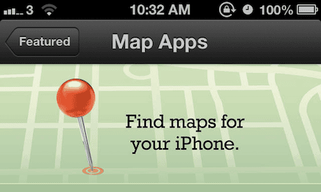 Find maps for iPhone