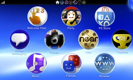 PS Vita home screen
