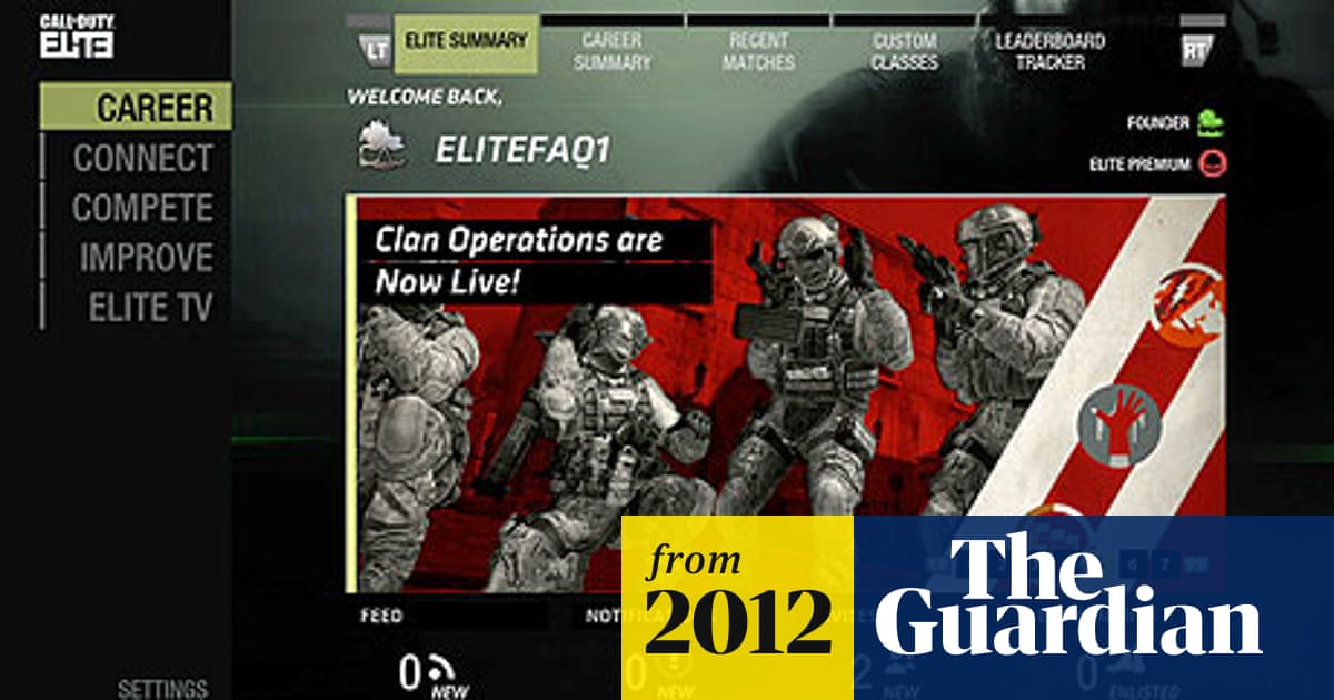 Call of Duty Elite: the future | Games | The Guardian Call of Duty Elite: the future | Games | The Guardian -