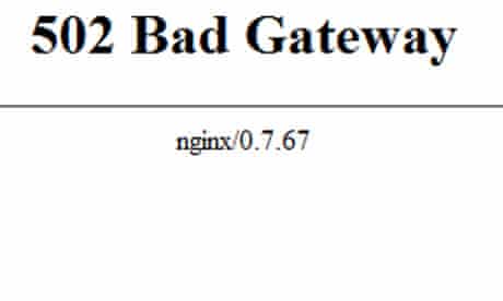 502 Bad Gateway Error What To Do When You Can T Get Through To A Website Computing The Guardian - roblox httppost error 500