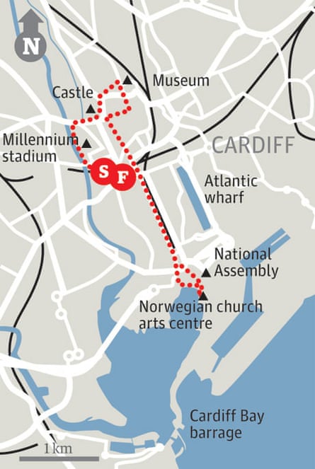 Cardiff map