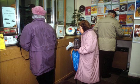 Elderly, post office