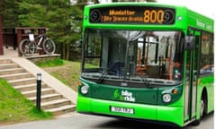 Number 800 bike bus, Windermere, Lake District