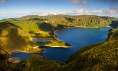 The volcanic crater of Lagoa do Fogo on São Miguel