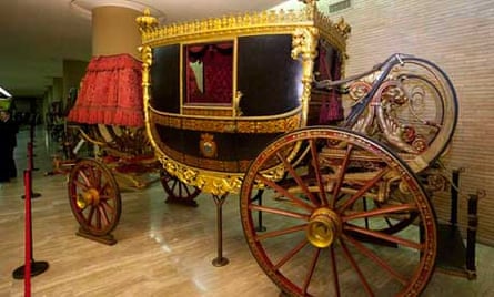 A 'Gala Berlin carriage, made around 1825 for Pope Leo XII