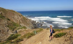 Liz on the Fishermen's Trail