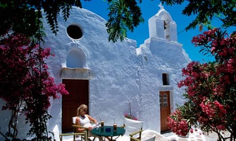 Traditional houses on Amorgos, Greece
