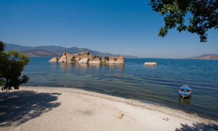 Byzantine ruins in Bafa lake