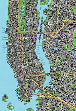 New York map by Jenni Sparks