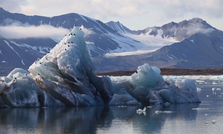 Arctic Glacier Ice Melting