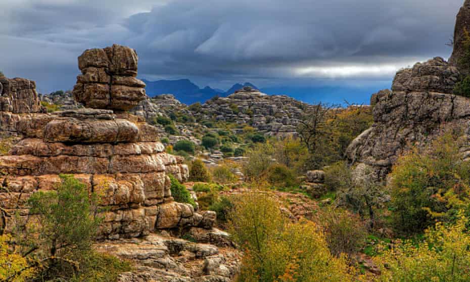 Rock formations  in the Torcal de Antequera
