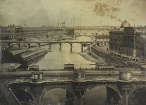 19th-century travel: View  on the River Seine, Paris, 15 May  1843