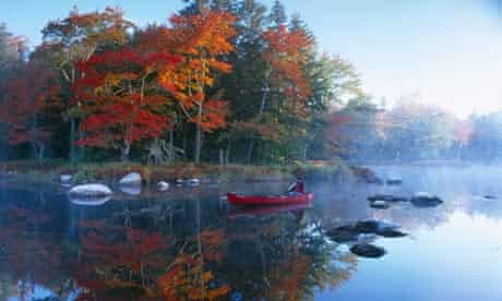 Autumn Mersey Rivernear Kejimkujik national park, Nova Scotia, Canada