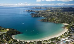 Oneroa Bay Waiheke Island Auckland North Island New Zealand Aerial