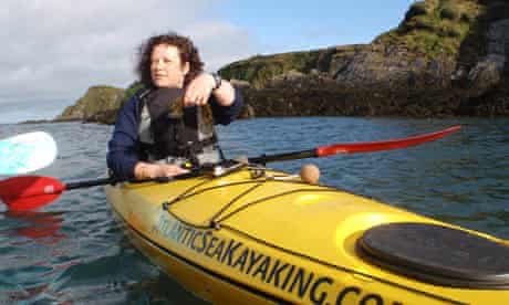 Sea kayaking and seaweed foraging, West Cork