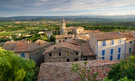 View over Bonnieux Luberon Region Provence