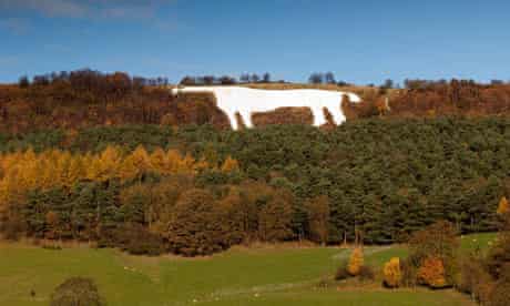 White Horse on the hillside near Kilburn on the Vale of York