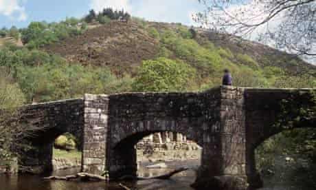 Fingle Bridge over the River Teign near Drewesteignton, Devon
