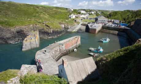 Porthgain harbour in Pembrokeshire, Wales