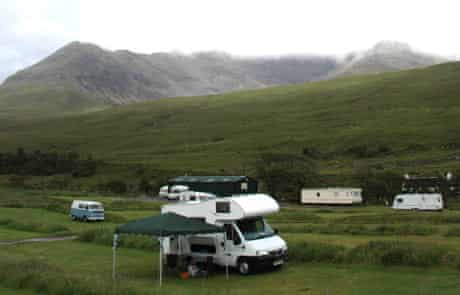 Glenbrittle campsite, Isle of Skye, Scotland