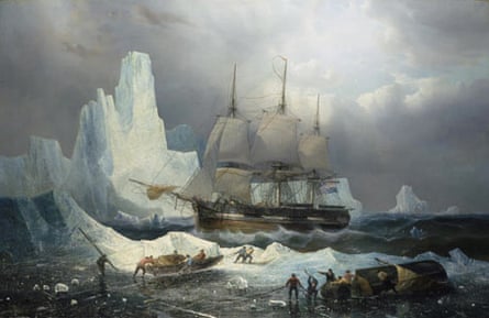 Francois Etienne Musin’s 1846 painting of HMS Erebus in the North West Passage