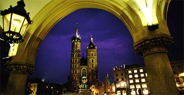 St Mary's Church and Krakow Central Plaza