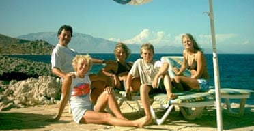 Jilly Goolden and family, Zakynthos