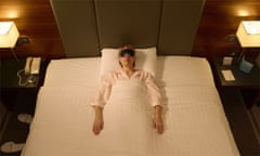 Woman sleeping alone