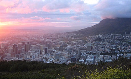 Sunrise over Cape Town from Signal Hill