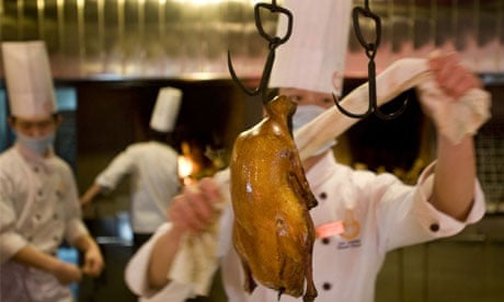Preparing Peking Duck in Beijing