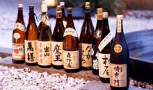 Bottles of sake 