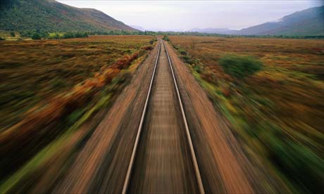Train tracks in Scotland